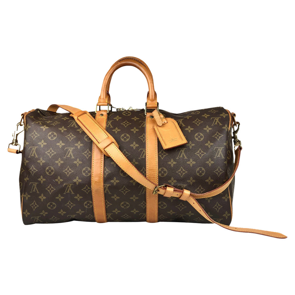 Louis Vuitton Keepall aus Canvas in Braun