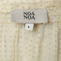 Noa Noa Gedessineerde blouse beige