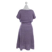 Missoni Gebreide jurk in paars / grijs
