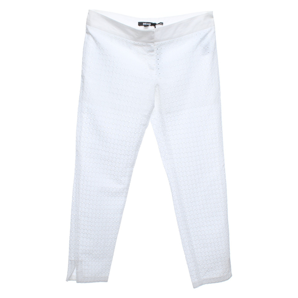 Just Cavalli Trousers Cotton in White