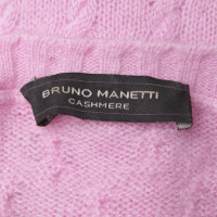 Bruno Manetti Twin set with pigtail knit pattern