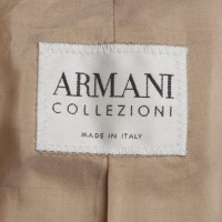 Armani Leather Jacket in Beige