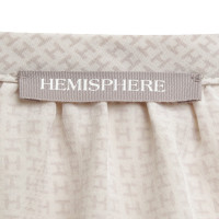 Hemisphere Silk blouse with tie Print
