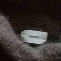 Humanoid mohair pull à col roulé taupe
