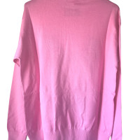 Moschino Maglione lavorato a maglia in cotone rosa / rosa