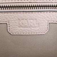 Karl Lagerfeld Handtasche in Nude