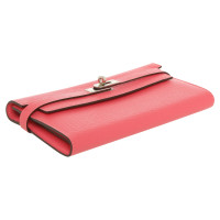 Hermès Kelly Wallet Leather in Pink