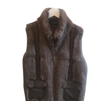 Oakwood Knitted vest with fur 