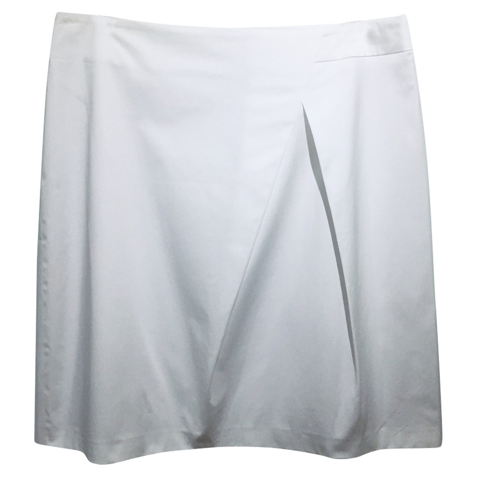 René Lezard Skirt Cotton in White
