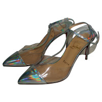 Christian Louboutin Sandals Patent leather in Silvery