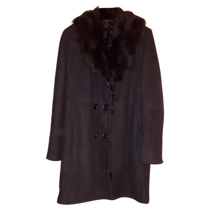 Marni Sheepskin coat in black