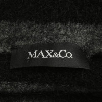 Max & Co Wollkleid in Schwarz/Grau