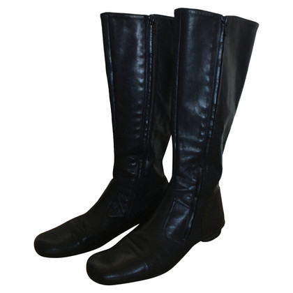 Janet & Janet Boots Leather in Black