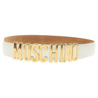 Moschino Belt Leather in White