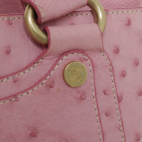 Céline Ostrich leather handle bag