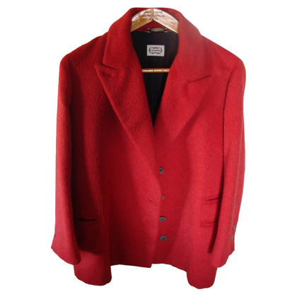 Agnona Jacke/Mantel aus Kaschmir in Rot
