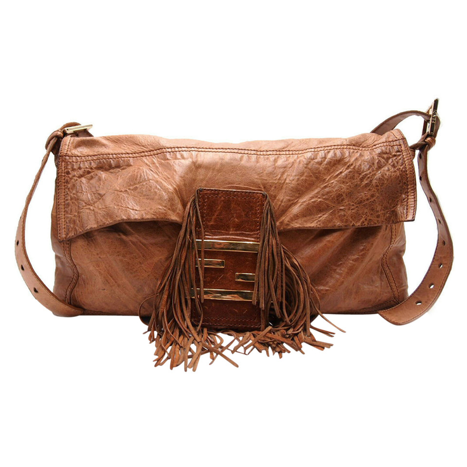 Fendi Baguette Bag Leather in Brown