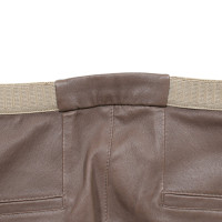 Lapis Trousers Leather in Taupe
