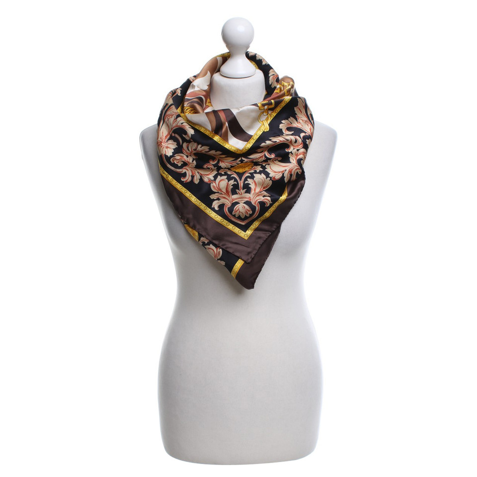 Versace Silk scarf with motif print