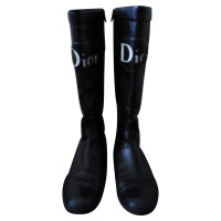 Christian Dior Stiefel aus Leder in Schwarz