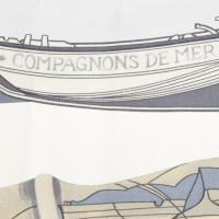 Hermès Zijden doek met geïllustreerde grafische