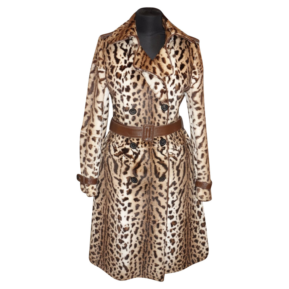 Thes & Thes Reversible coat in animal look