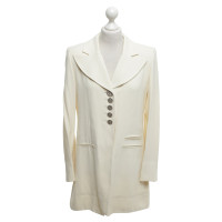 Sonia Rykiel giacca lunga in bianco crema