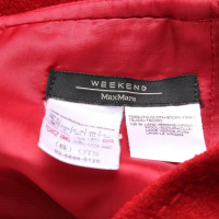 Max Mara Rock aus Wolle in Rot