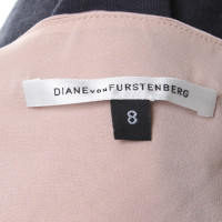 Diane Von Furstenberg Enveloppez Robe gris foncé / Altrosa