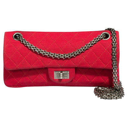 Chanel 2.55 aus Canvas in Rot
