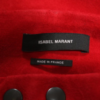 Isabel Marant Hose aus Wildleder in Rot