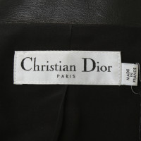 Christian Dior Lederjacke in Schwarz 
