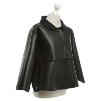Marni Leather jacket in poncho style