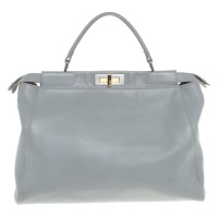 Fendi Peekaboo Bag Large Leather in Grey