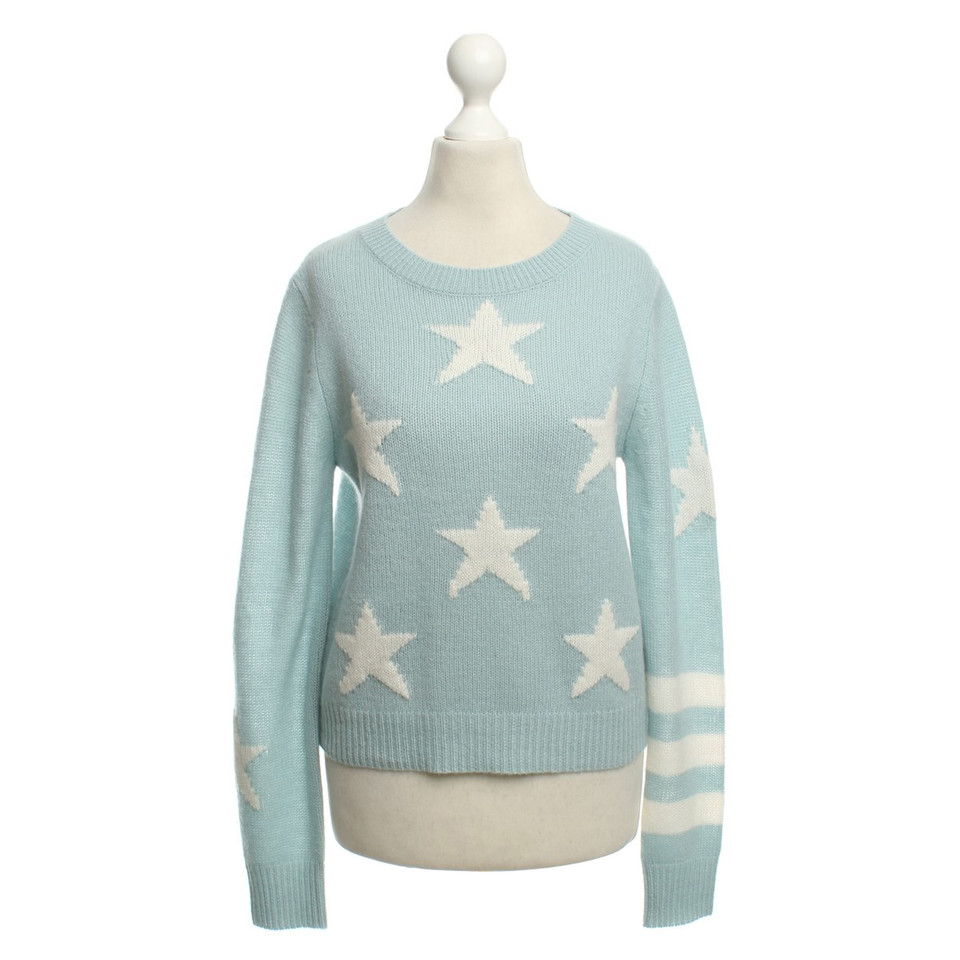 360 Sweater Cashmere Trui in Light Blue