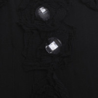 By Malene Birger abito di seta nero con applicazioni