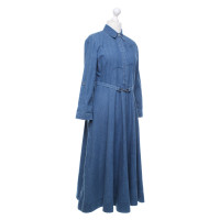 Gabriela Hearst Robe en Coton en Bleu