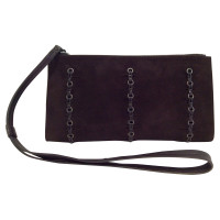 Gucci Suede leather clutch Brown