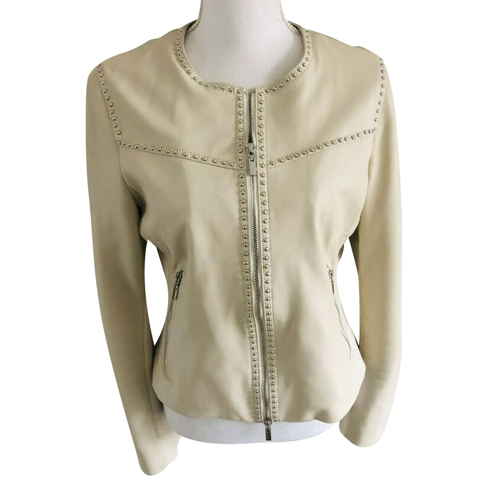 Arma Jacket/Coat Leather in Cream