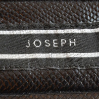 Joseph Pantalon en cuir avec motif peau de serpent