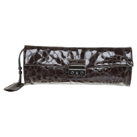 Jil Sander Clutch mit Reptilprägung