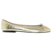 French Sole Gold colored ballerinas