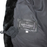 Valentino Garavani Vintage bolero in leather and black castorino
