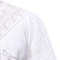 Love Shack Fancy Vestito in Cotone in Bianco