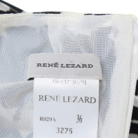 René Lezard jupe en soie avec motif