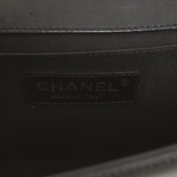 Chanel Boy Bag Leer in Zwart