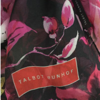 Talbot Runhof Zijden sjaal met bloemenprint