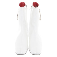 Dorateymur Ankle boots Patent leather in White