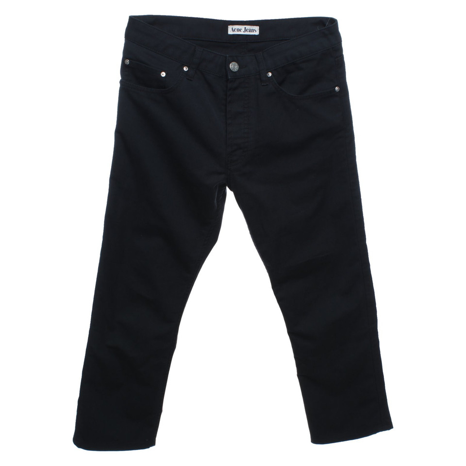 Acne Trousers Cotton in Black