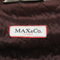 Max & Co Jacke/Mantel aus Leder in Bordeaux